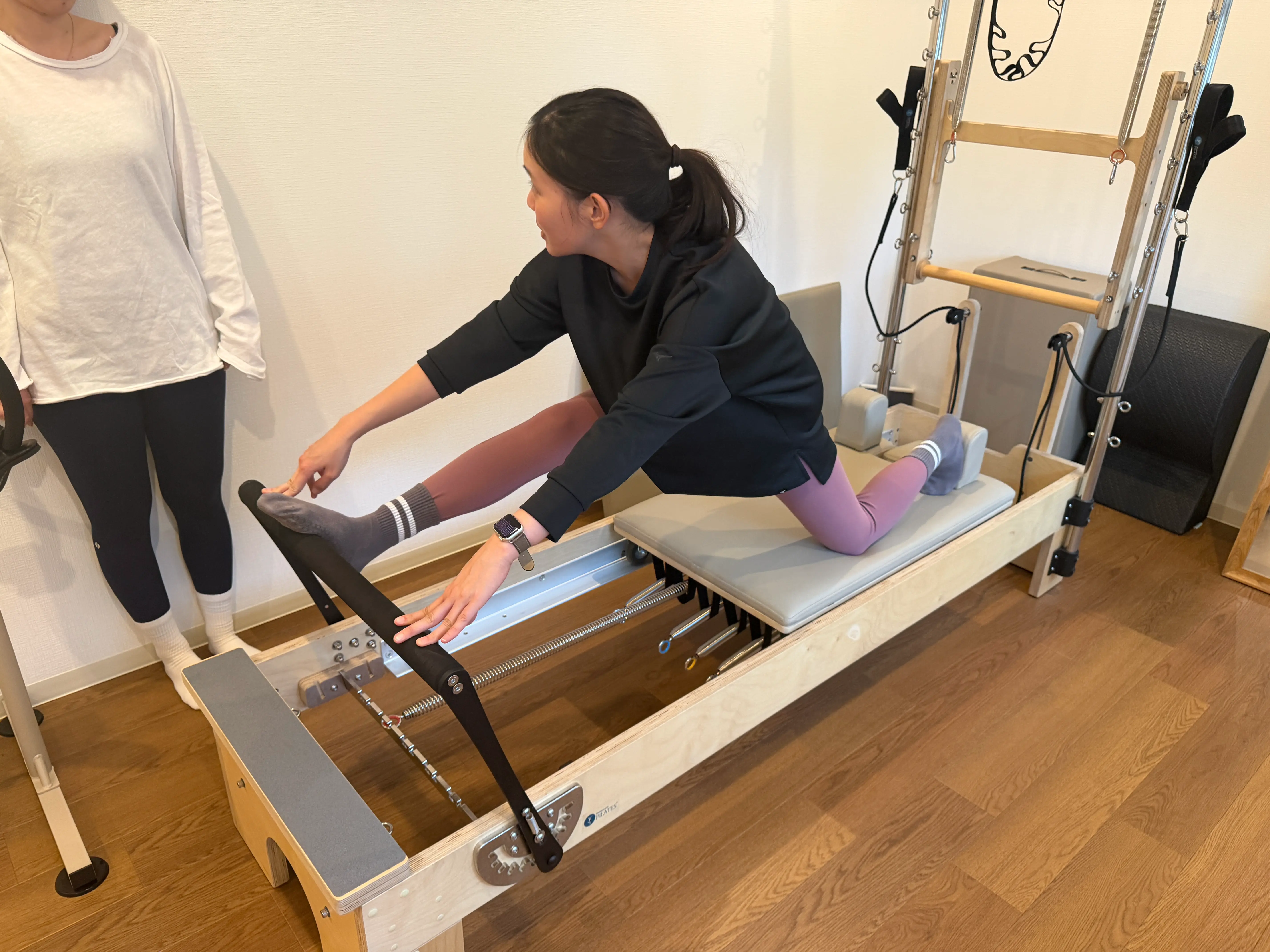 足のストレッチの準備ポジションの画像